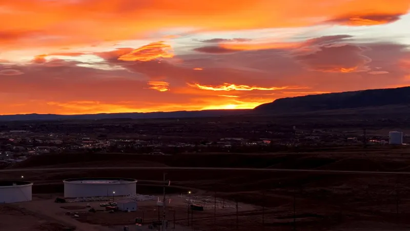 A beautiful sunset view.